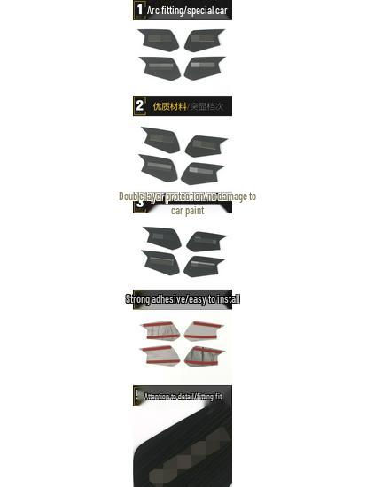 22-Model Compatible Binrui COOL Interior Door Bowl Anti-Scratch Decorative Cover Sticker
