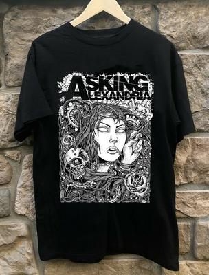 NEW Asking Alexandria Short Sleeve Cotton Black All Size Shirt AC1172 Unisex T-Shirt