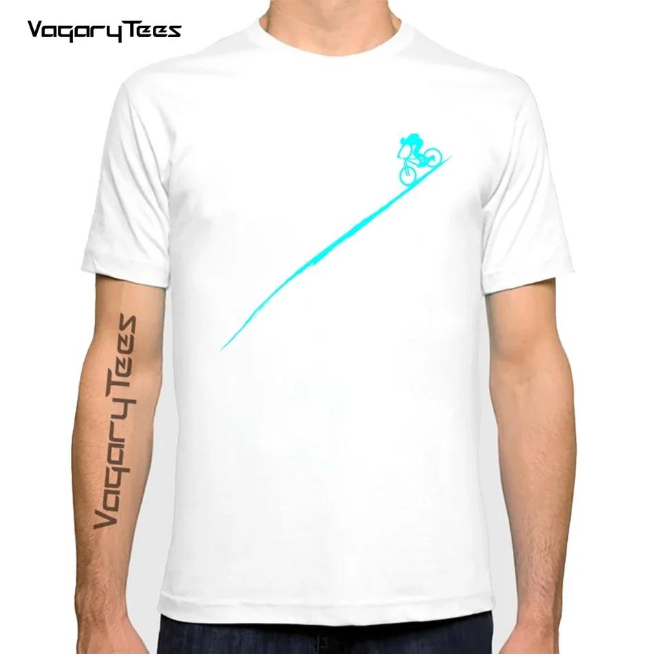 Summer Men T-shirt Downhill Biking Print Casual Heartbeat Stimulation Exercise Male Harajuku Tshirt  Men Clothing