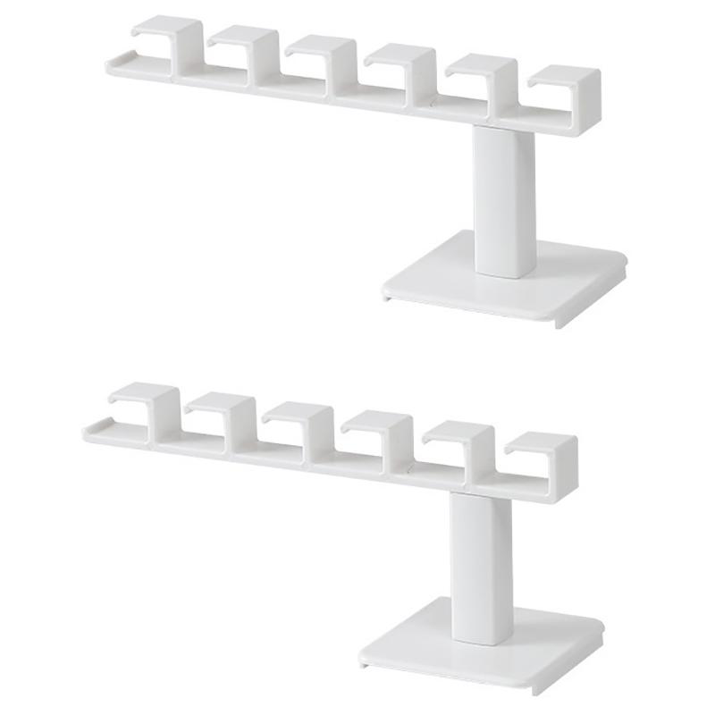 

1/2Pcs Punch Free Hat Hanger L-shaped Wall Mount Holder Multifunctional 6 Hooks Rack For Clothes Baseball Cap Storage Tool 1Pcs белый