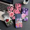 Cover Red Rose Flower Elegant Bloom Pink Peony Phone Case for Samsung Galaxy S25 S24 S23 FE Ultra Plus S7 Edge S25+ S23+ A56 5G