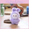 Chaveiro de Pelúcia Labubu com Pelúcia Curta Super Macia Para Decoração de Bolsa e Ideias de Presente
