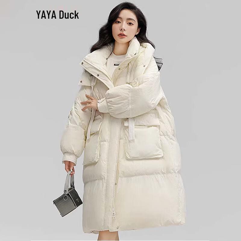 Женская универсальная зимняя пуховая куртка YAYA M 160/84A белый