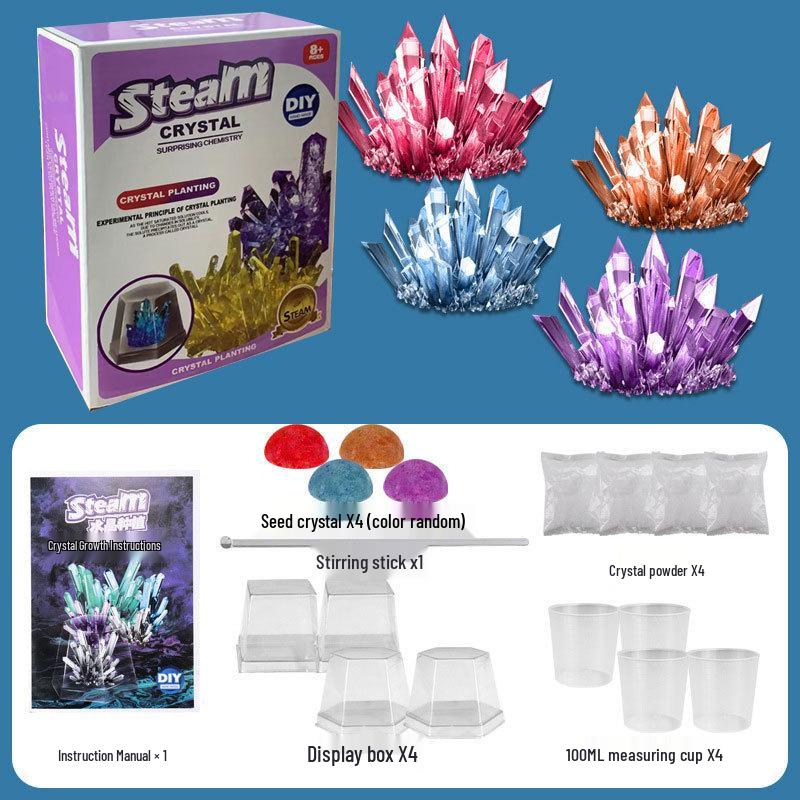 Children's Crystal Growing Science Kit: STEAM Educational Toy for Primary Students