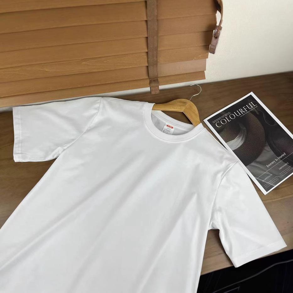 Men's and Women's High-Quality Cotton Crew Neck Short Sleeve T-Shirt – Versatile Summer Style for All Seasons