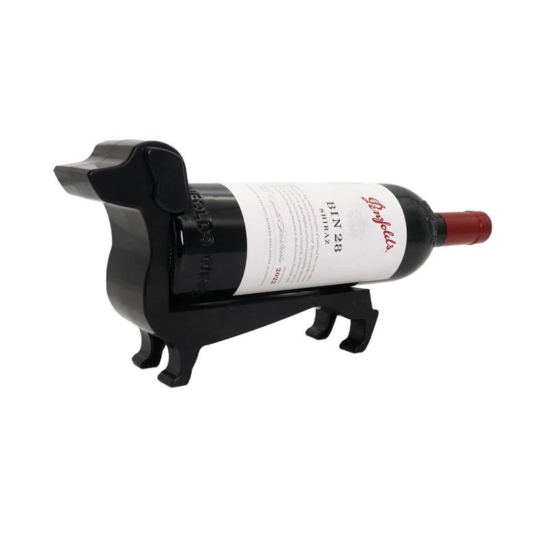 Dachshund Wine Bottle Holder Solid Color Wine Bottle Support Holder Decoration Rack Cute Home Decoration