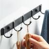 Space-Aluminium Haken ohne Bohren: Haken für Bad, Küche, Mantel, Handtuch & Mehr