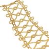Gold Wire Costume Decorative Applique Baroque Vintage Sew on Patch Trapezoidal Multi-styles Uniform Knot Button Dance Costume