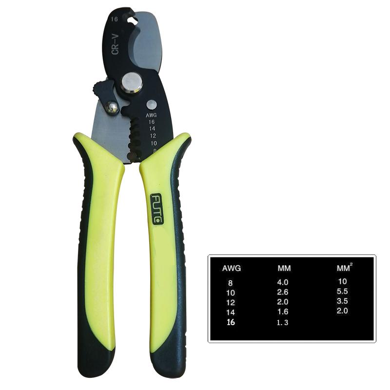 Crimping Pliers Wire Stripper Multi Functional Snap Ring Terminals Crimpper Electrician Manual Cable Stripping MultiTool