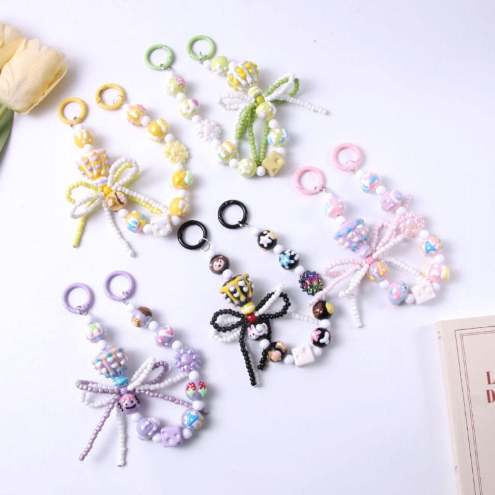 

Beaded Mobile Phone Strap Balloon Phone Charm Rope New Bag Pendant Keychain