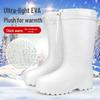 Unisex Ultra-Light EVA Cotton Rain Boots: Non-Slip, Oil-Resistant Footwear for Cold Storage, Fishery, and Food Industry.