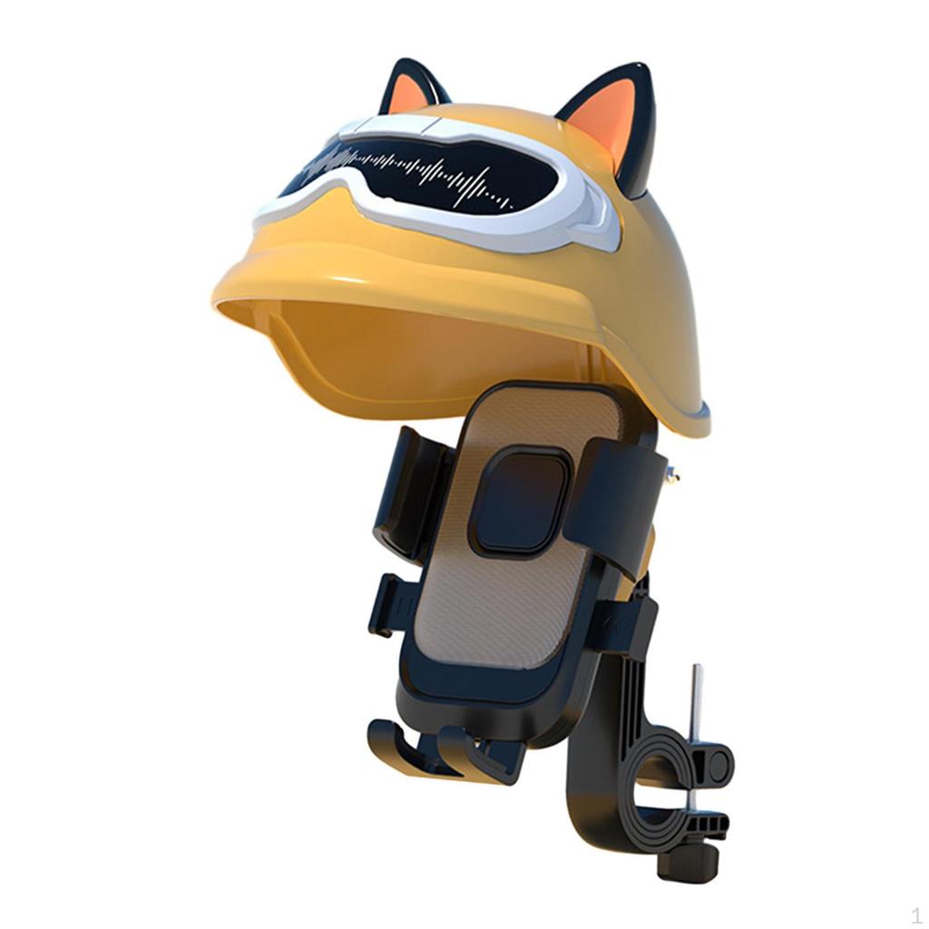 Motorcycle Phone Holder with Rainproof Top Cover Bracket, Adjustable, Creative Smartphone Holder,