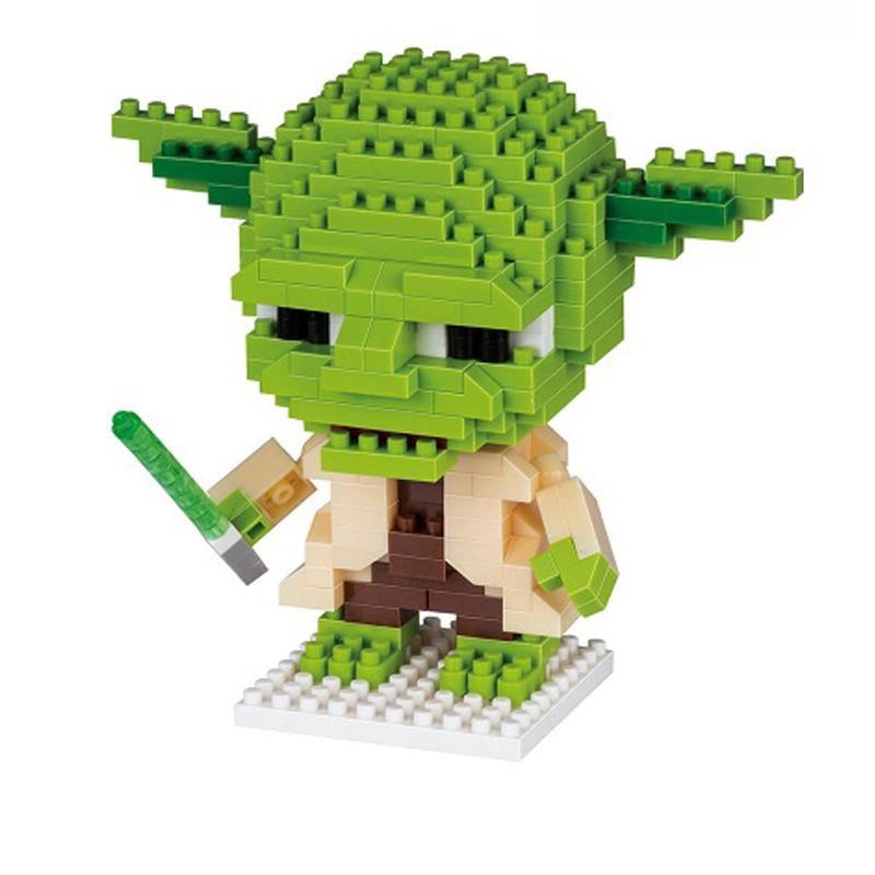 Building Blocks Anime Master Yoda Bricks Cartoon Action Figures Heads Assembly Educational Toys Kid Birthday Gift