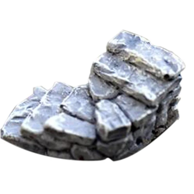 5pc Stone Stairs Figures Miniature Figurine Mini Fairy Garden Micro Landscape Tank Animal Statue Craft