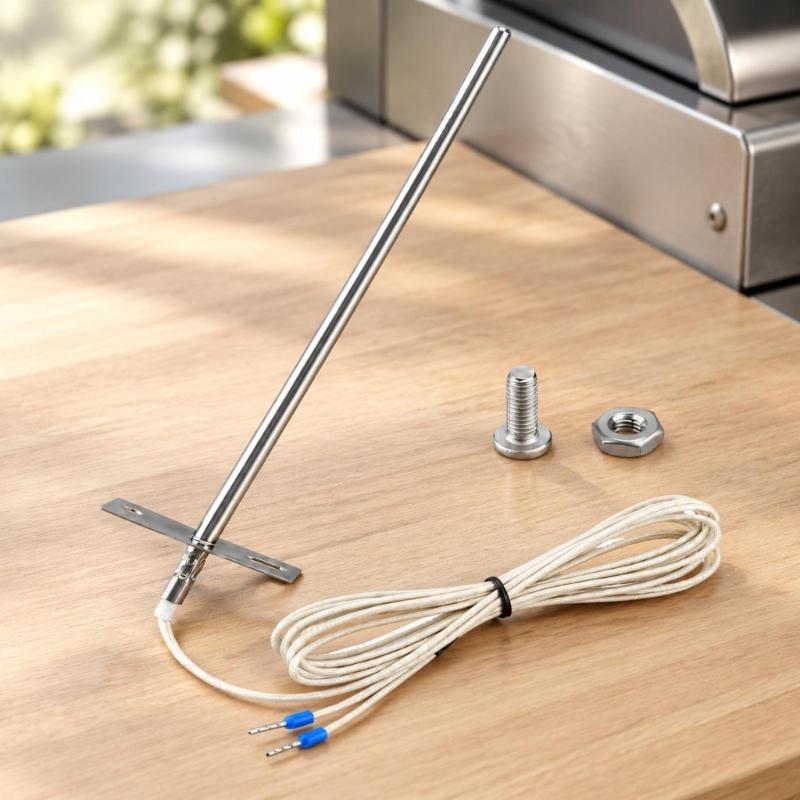 ZGRTD1 Temperature Sensors Probe for Compatible Z-Grill Pellet Grills, Wire Replacement with Two Individual Pin Terminals for Controller Signal