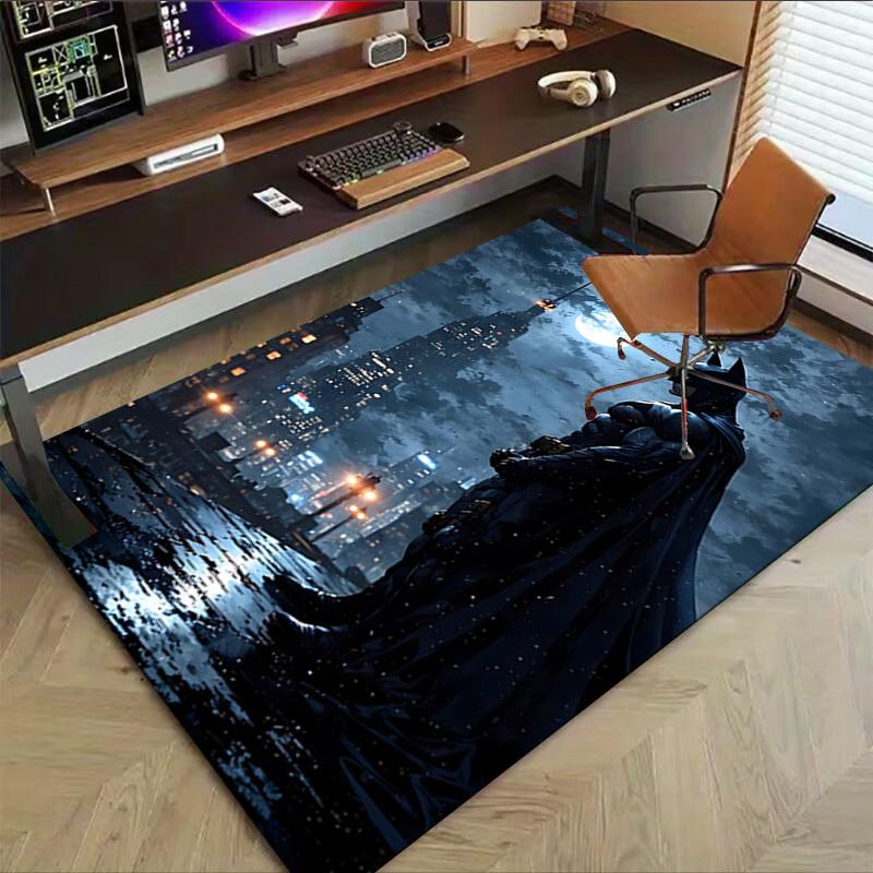 1pc Batman, Gotham Carpet, for Home & Office Decor, Desk Chair Carpet, Festive Gift,Conference Room CarpetL1293