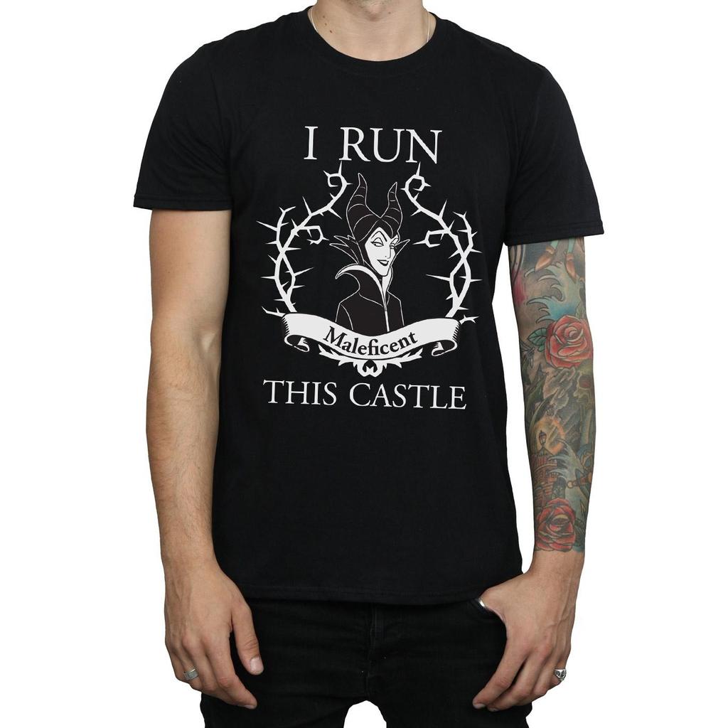 Disney Mens Maleficent I Run This Castle T-Shirt