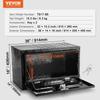 Underbody Aluminum Truck Tool Box 36" x 14" x 16" Trailer RV Tool Storage