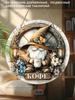 2D Flat Hanging Decorative Signs, Interior Wall or Door Decoration, Patterns Are Gnomes and Coffee, Interesting Gifts for Family and Friends