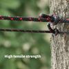 Tent Guy Rope with Pulley Quick Setup Outdoor Guy Lines Reflective Camping Rope with Adjuster for Camping Hiking