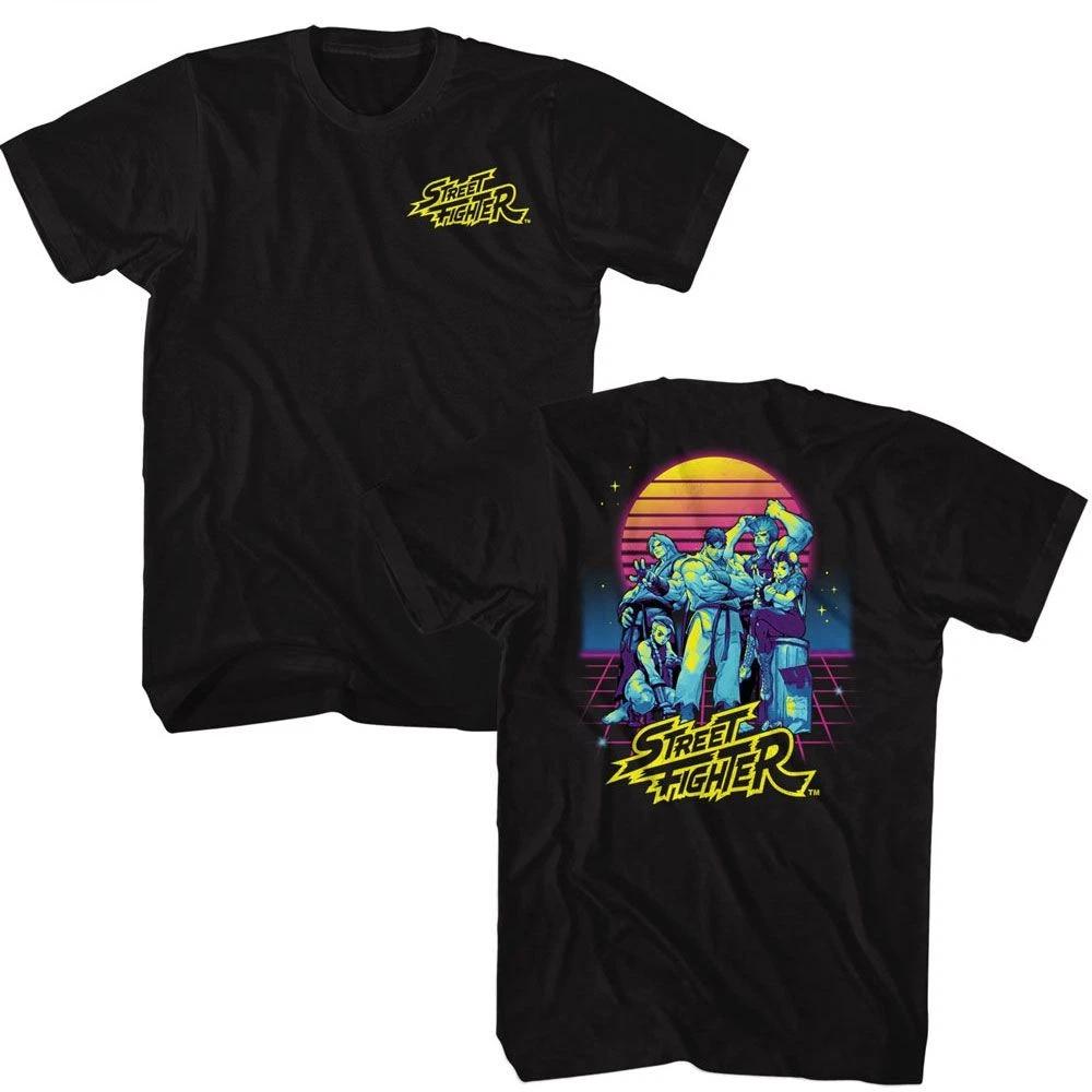 Street Fighter Synthwave Fighter 2 Gaming Children s T-shirt 150