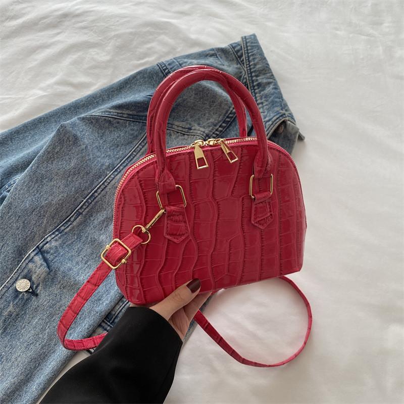 Fashionable Colorblock Shell Bag For Women Casual Street Style Handheld Tote