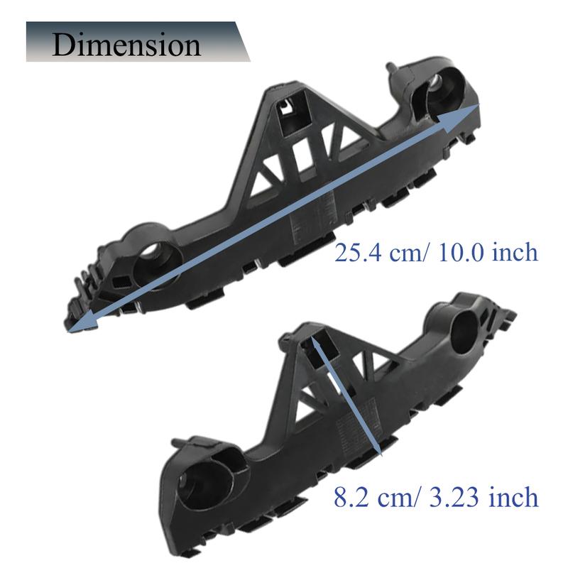 1 Pair RH+LH Car Front Bumper Support Bracket Retainer for Mazda 3 & 3 Sport 2010 2011 2012 2013