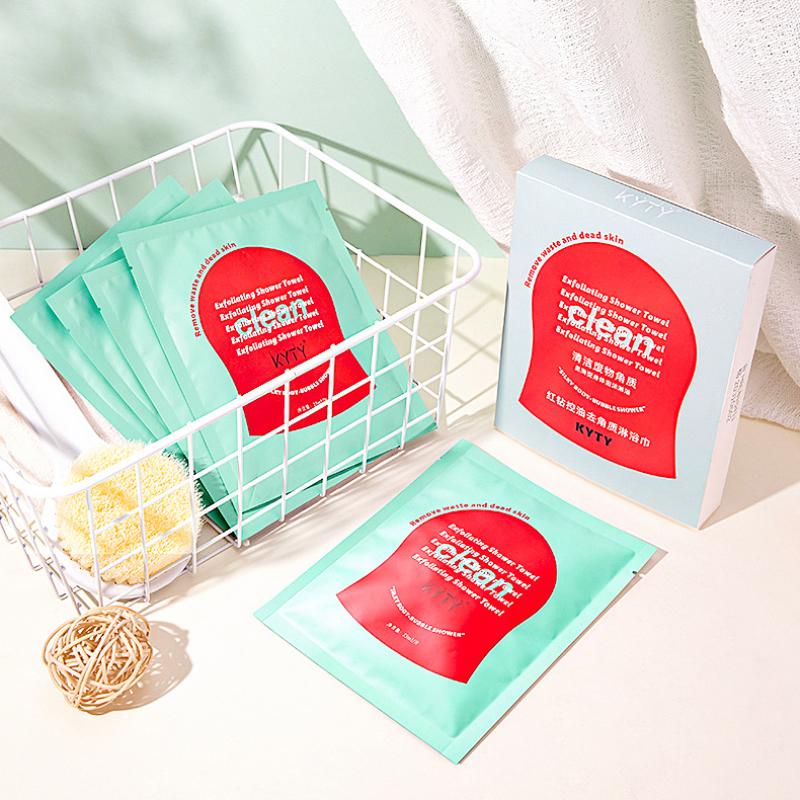 1/5Pcs Red Oil-Control Exfoliating Bath Towel Travel Portable Scrub Mitt Shower Gloves Self Foaming Silky Smooth Skin Bath Tool