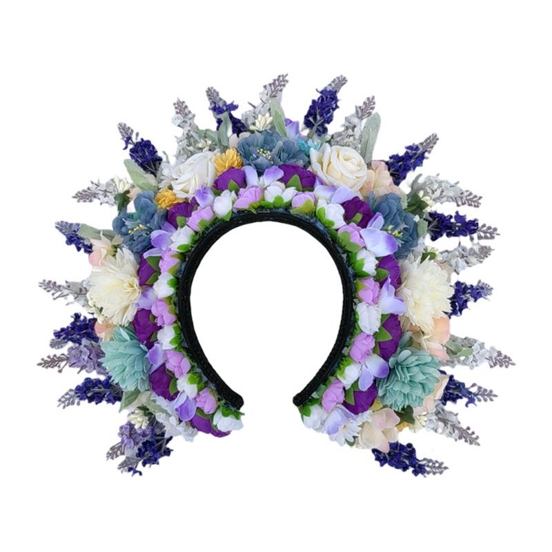 

Шикарна шпилька з квітами, стильний аксесуар для волосся з прикрашеними квітами для жінок, модна прикраса пов’язка для волосся на кожен день 1