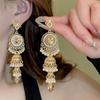 Elegant Tassel Long Earrings: European & American Fashion, High-End Prom & Evening Goddess Style.