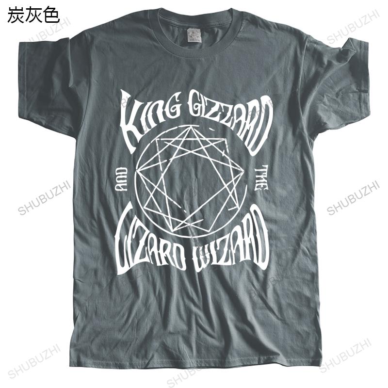 Cotton Summer Vintage Tshirt Men Crew Neck Funny Tops King Gizzard And The Wizard Lizard Homme Brand Tshirt Unisex Teeshirt