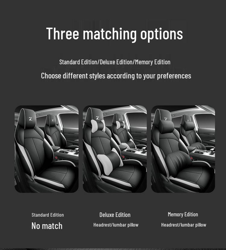 Oshan Z6 Universal Full Leather Car Seat Cushion, All-Season Model