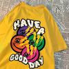 Have A Good Day Money Enthusiasts T Shirt Men High Quality Breathable T Shirt Hip Hop Harajuku Soft Clothes Crewneck Loose Tops