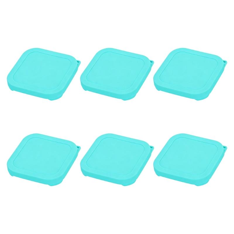 Food Grade Silicone Covers For Leftovers And Meal Preparation Replacement Lids for Square Glass Bowls Containers