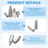 PATIKIL 4pcs M8x15mm Female to M5x20mm Female 304 Stainless Steel Thread Reducer Hex Standoff