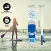Nafukovací prkno na paddleboard proti skluzu SUP pro všechny úrovně dovedností Surfovací prkno s přenosem vzduchové pumpy
