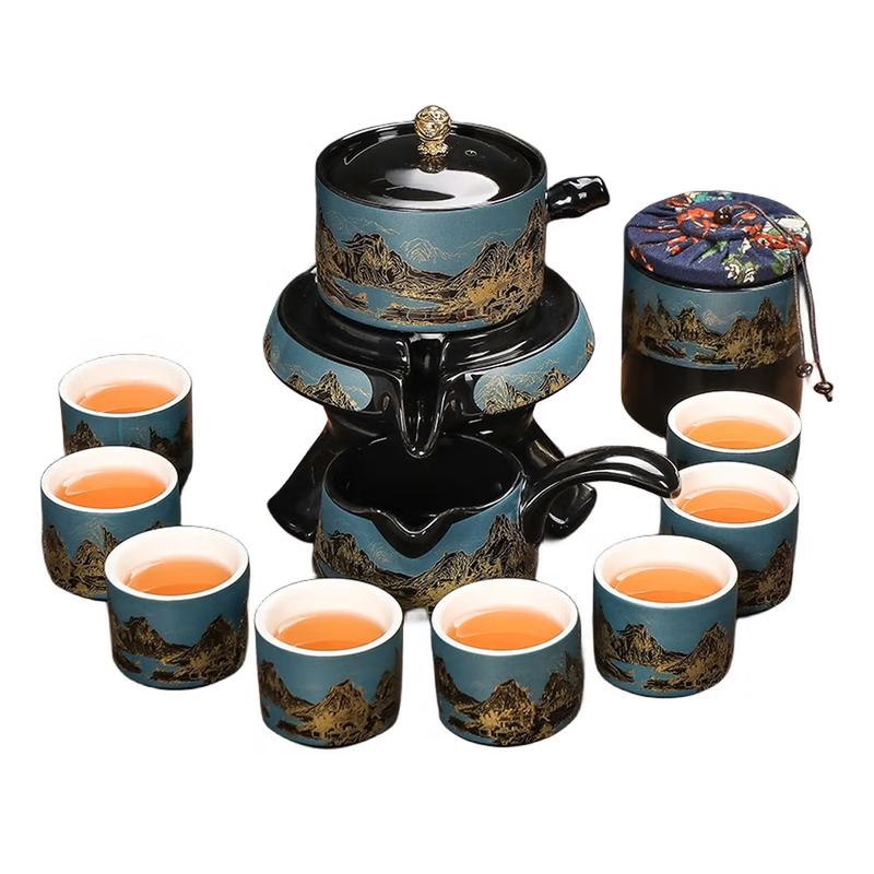 Light Luxury Ceramic Tea Set - Qianli Jiangshan