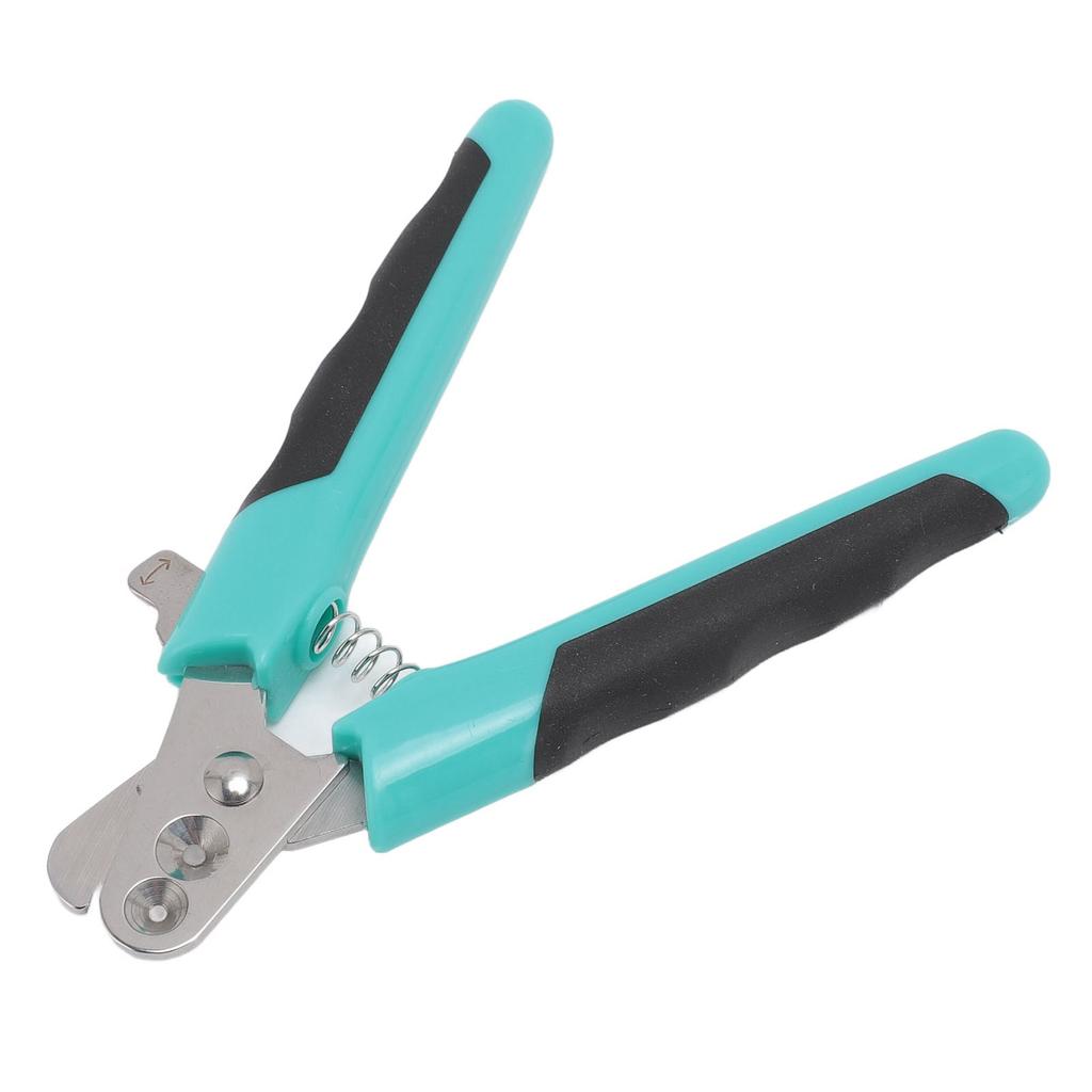 Haustier-Nagelknipser mit doppelten runden Löchern, Klingen aus Edelstahl, ergonomischer Krallenschneider für Katzen, Hunde, Kätzchen