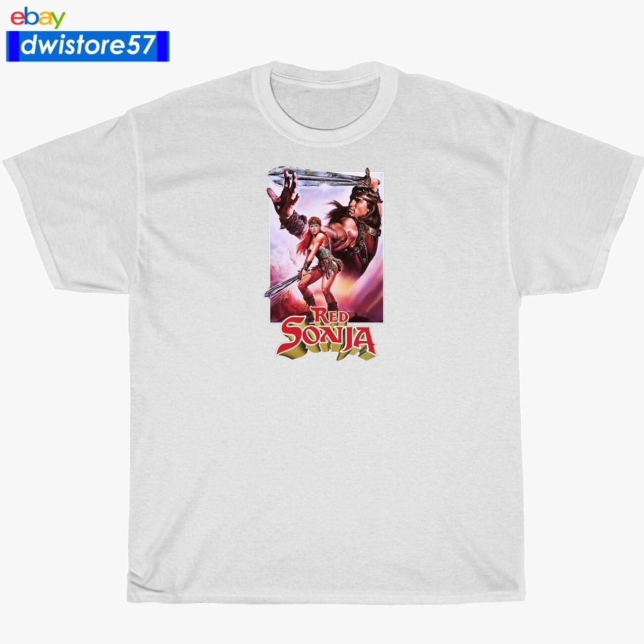 

New Shirt Red Sonja Movie Logo Black/Navy/White/Sport Grey T-Shirt S-5XL 3XL