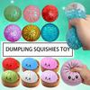 Dumpling Fidget Toy Stress Balls Squeeze Dough Ball Bun With Food Steamer Stretchy Desk Toys Party Favors Gifts For Kids & Adult