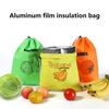 Borsa porta frutta e verdura isolata antiurto con coulisse per mantenere la freschezza, organizer per lattuga, banana, conservazione