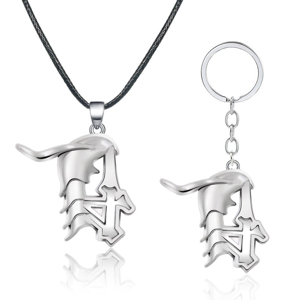 Bleach Kurosaki Ichigo Bull Head Skull Mask Flame Metal Pendant Necklace For Fans