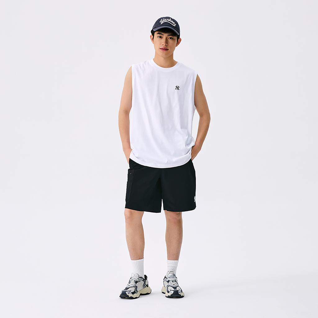 New MLB New York Yankees Basic Collection SS25 Tank Top Unisex Ecru 3ATOB0153-50WHS