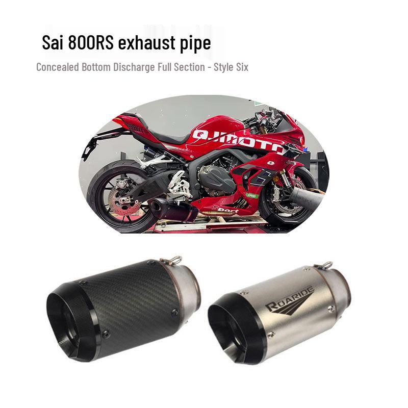 Compatible Exhaust Pipe Modification for Qianjiang QJMOTOR Sai 800RS: Original Valve Mid and Front Sections