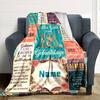 18Th Birthday Floral Celebration Personalized Name Blankets Soft And Comfortable Against The Skin Naps And The Office A Wonderful Gift For Friends