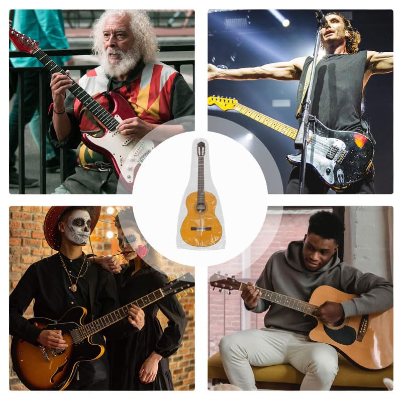Funda Protectora para Guitarra contra el Polvo, Impermeable, Gruesa, para Almacenamiento de Guitarra, Bienes para el Hogar con Acabado, Funda para Guitarra Eléctrica, Funda, Funda, a Prueba de Polvo, a Prueba de Lluvia,