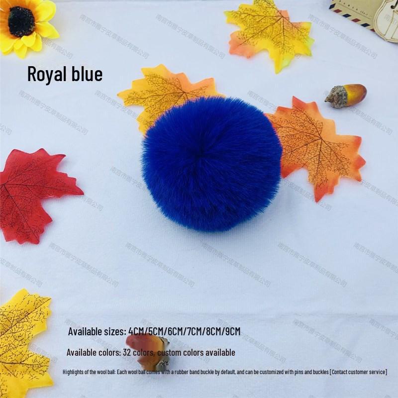 Bunter 5 cm Kunstfellball aus Rex-Kaninchen für selbstgemachten Schmuck, Kleidung und Schuhhut-Dekoration.