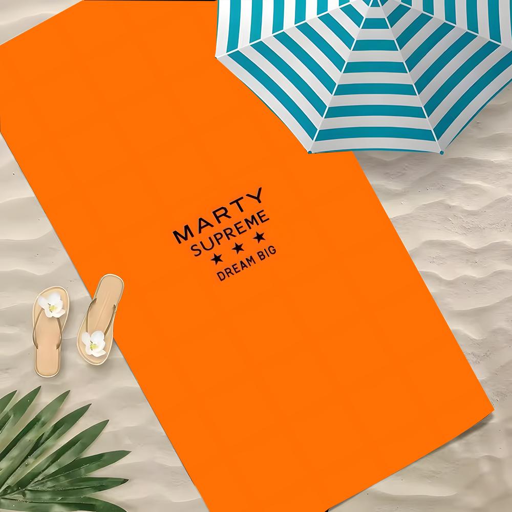 Rapper Marty Supreme Handtuch Polyester Strandtuch Schnelltrocknend Sandfrei Badetuch für Sommer Pool Reisen Urlaub