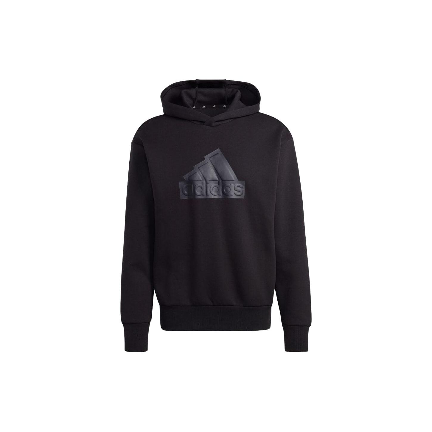 adidas Men s Future Icons Badge of Sport Hoodie Black Men IC3749 M