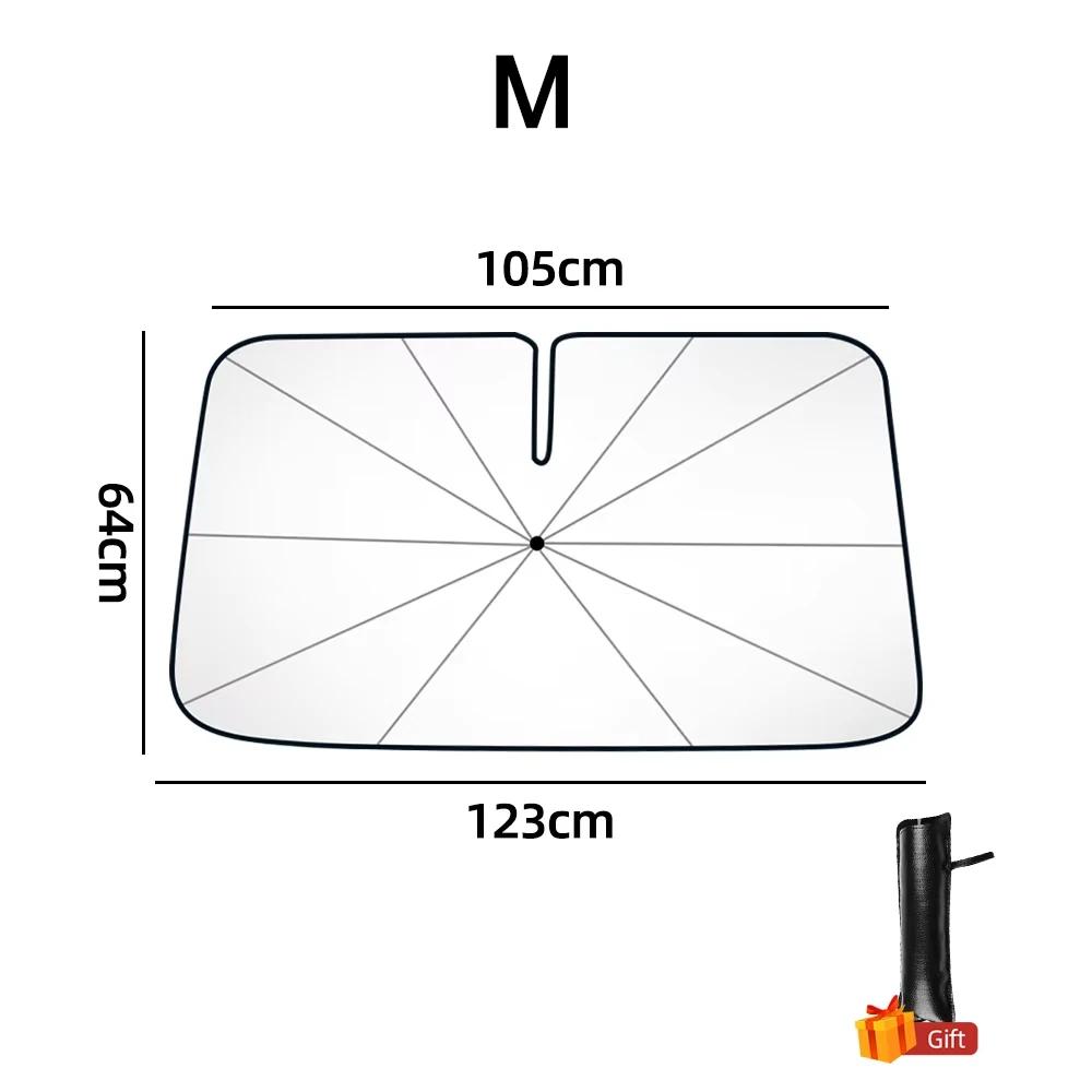 Car Sunshade Windshield Umbrella with 360°Rotation Foldable Handle Front Window Sun shade UV Protection Summer Car Accessories